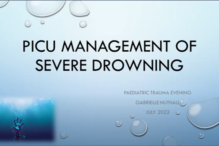 PICU management of severe drowning