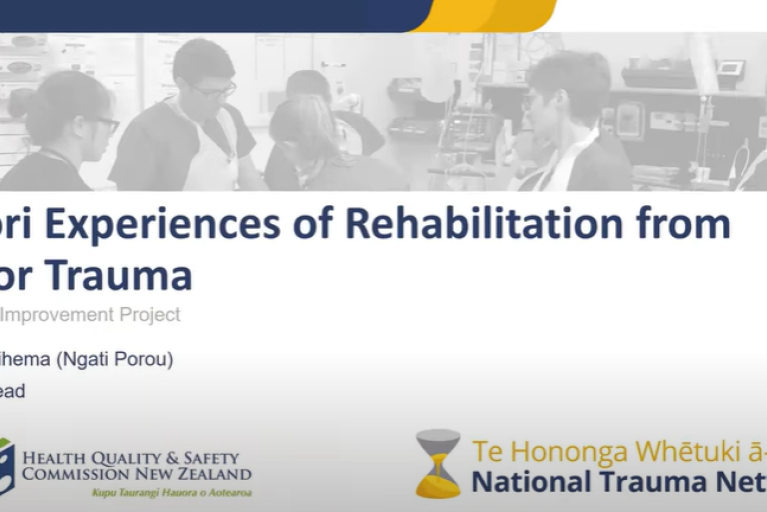Māori experiences of rehabilitation from major trauma
