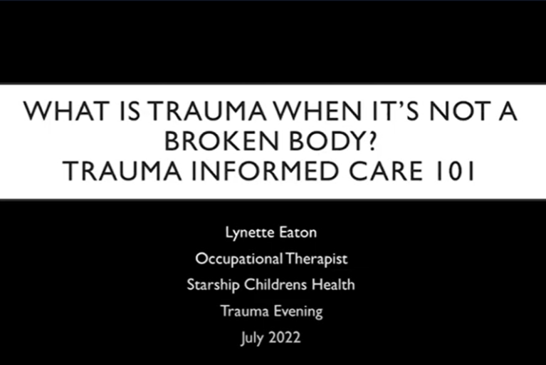 Trauma informed care in paediatric patients